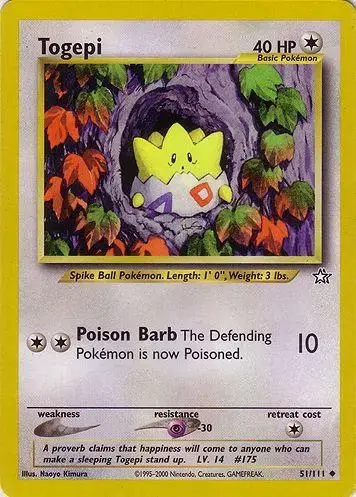 Togepi - Pokemon Neo Genesis #51