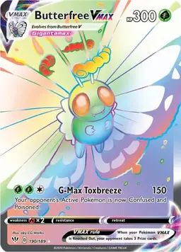 Butterfree VMAX #190 - Pokemon Darkness Ablaze