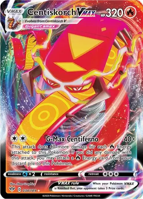 Centiskorch VMAX - Pokemon Darkness Ablaze #34