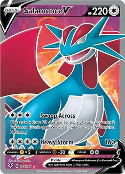 Salamence V 185 - Pokemon Darkness Ablaze