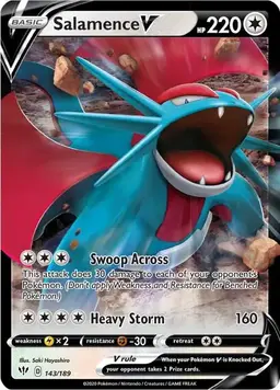 Salamence V 143 - Pokemon Darkness Ablaze