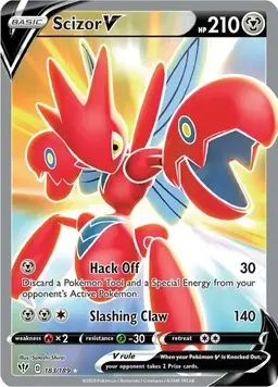 Scizor V 183 - Pokemon Darkness Ablaze