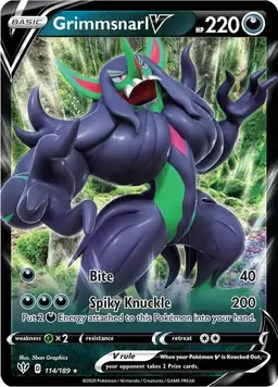 Grimmsnarl V 114 - Pokemon Darkness Ablaze