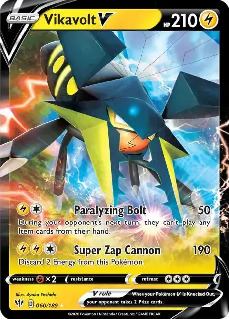 Vikavolt V - Pokemon Darkness Ablaze #60