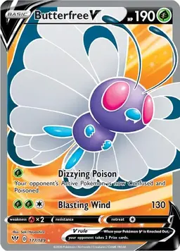 Butterfree V 177 - Pokemon Darkness Ablaze