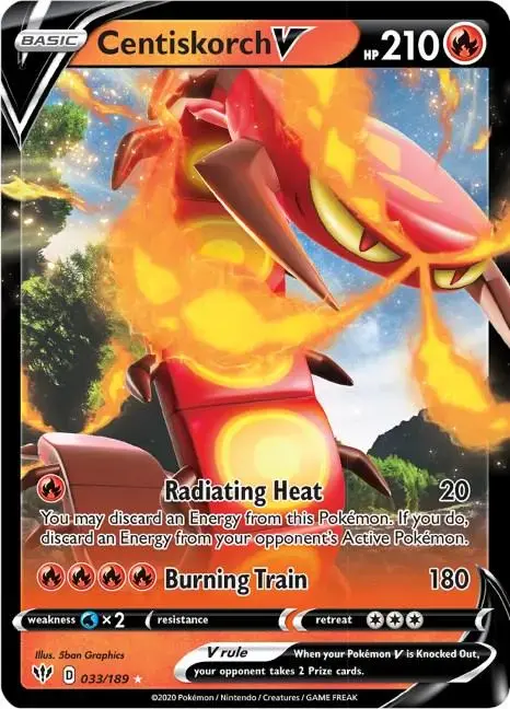 Centiskorch V - Pokemon Darkness Ablaze #33