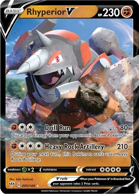 Rhyperior V - Pokemon Darkness Ablaze #95