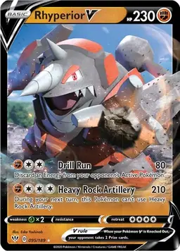 Rhyperior V 95 - Pokemon Darkness Ablaze