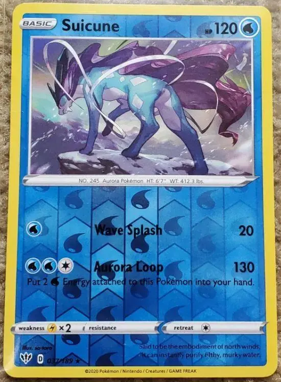 Suicune [Reverse Holo] - Pokemon Darkness Ablaze #37
