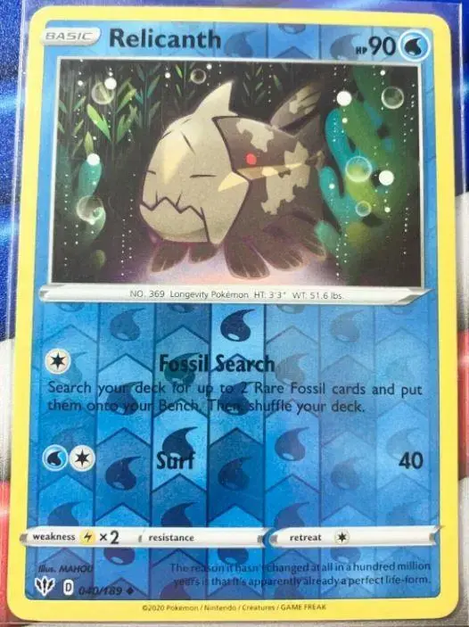 Relicanth [Reverse Holo] - Pokemon Darkness Ablaze #40