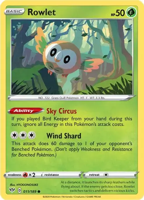 Rowlet - Pokemon Darkness Ablaze #11