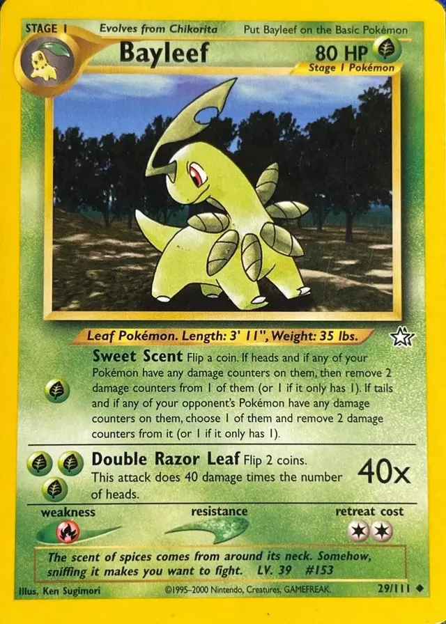 Bayleef - Pokemon Neo Genesis #29
