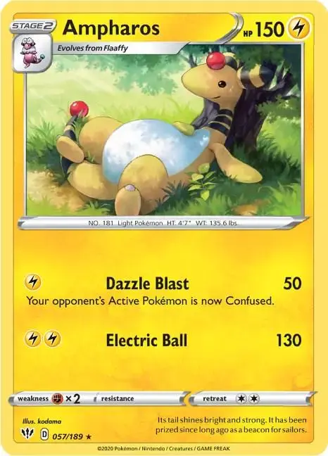Ampharos - Pokemon Darkness Ablaze #57