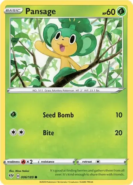 Pansage - Pokemon Darkness Ablaze #6