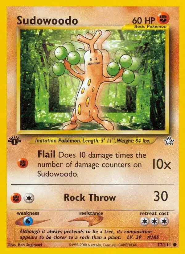 Sudowoodo [1st Edition] - Pokemon Neo Genesis #77