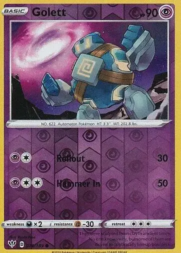 Golett [Reverse Holo] - Pokemon Darkness Ablaze #76