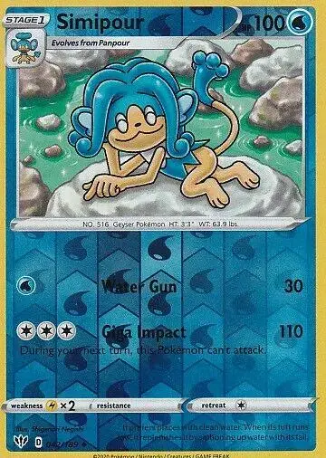 Simipour [Reverse Holo] - Pokemon Darkness Ablaze #42