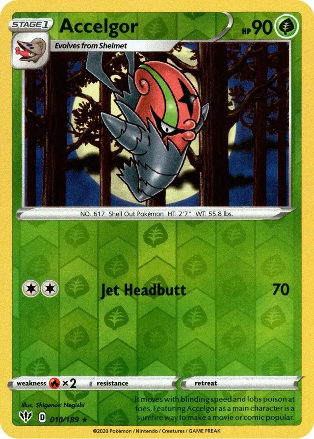Accelgor [Reverse Holo] - Pokemon Darkness Ablaze #10
