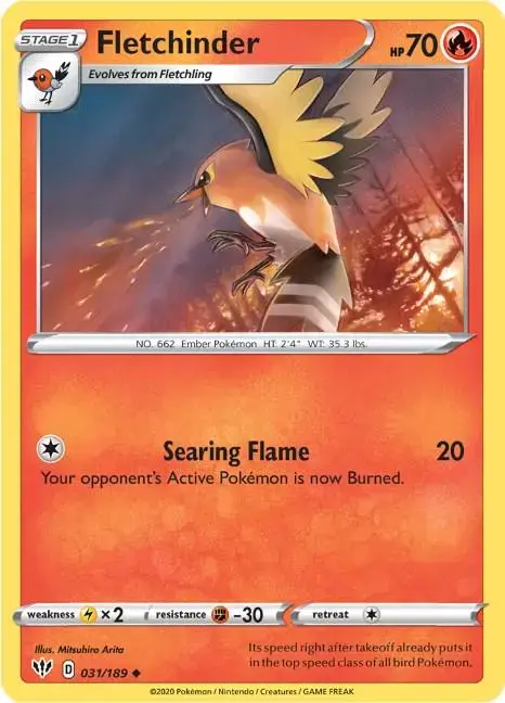 Fletchinder - Pokemon Darkness Ablaze #31