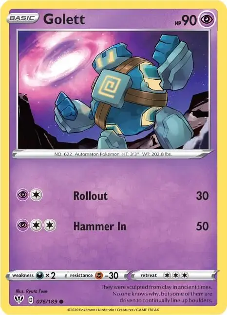 Golett - Pokemon Darkness Ablaze #76