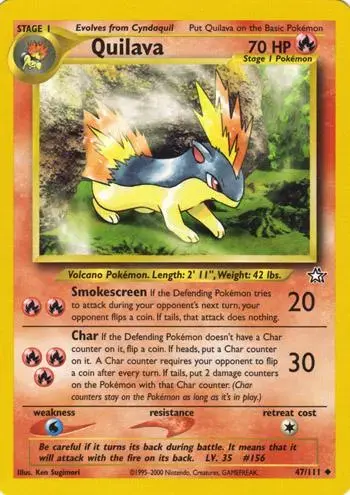 Quilava - Pokemon Neo Genesis #47