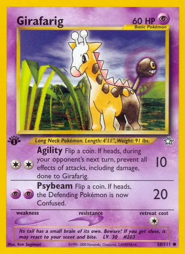 Girafarig [1st Edition] - Pokemon Neo Genesis #58