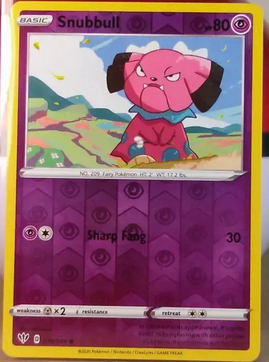 Snubbull [Reverse Holo] - Pokemon Darkness Ablaze #70