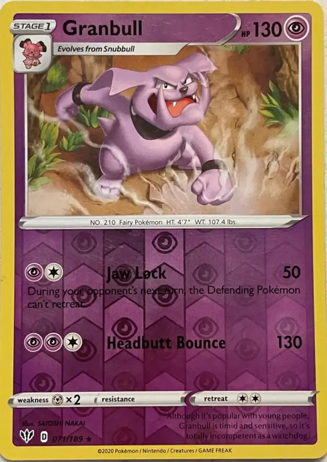 Granbull [Reverse Holo] - Pokemon Darkness Ablaze #71