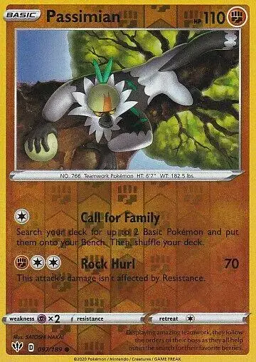 Passimian [Reverse Holo] - Pokemon Darkness Ablaze #97