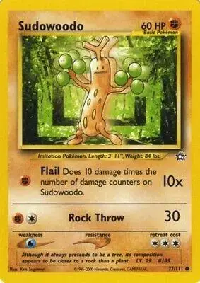 Sudowoodo - Pokemon Neo Genesis #77