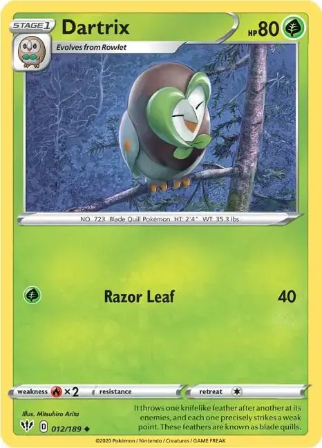 Dartrix - Pokemon Darkness Ablaze #12
