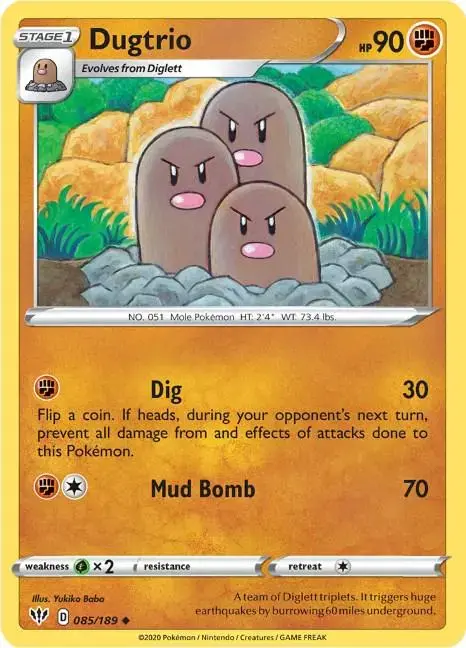 Dugtrio - Pokemon Darkness Ablaze #85