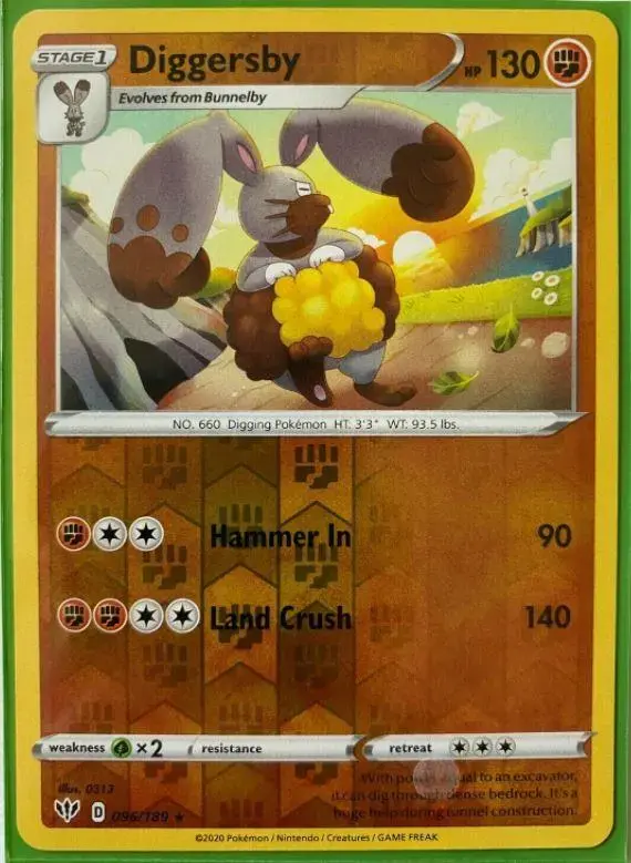 Diggersby [Reverse Holo] - Pokemon Darkness Ablaze #96