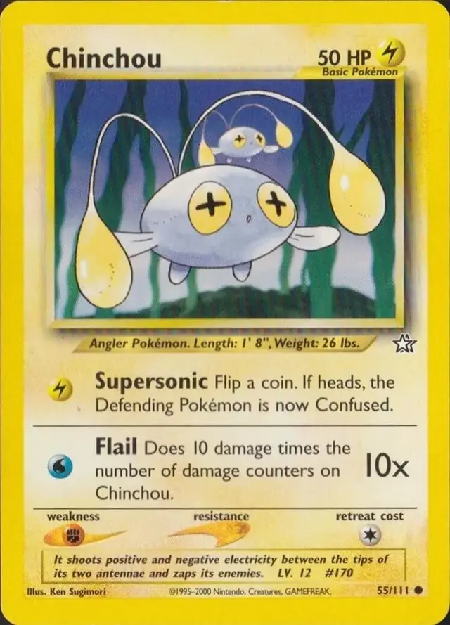 Chinchou - Pokemon Neo Genesis #55