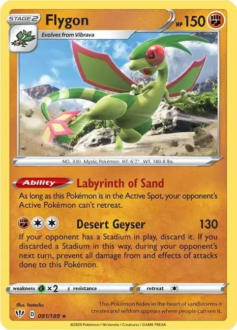 Flygon - Pokemon Darkness Ablaze #91