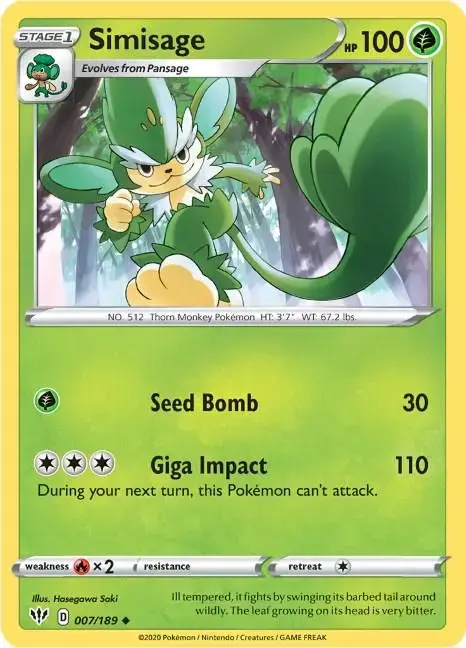 Simisage - Pokemon Darkness Ablaze #7