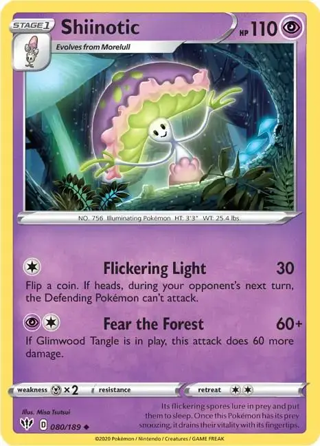 Shiinotic - Pokemon Darkness Ablaze #80