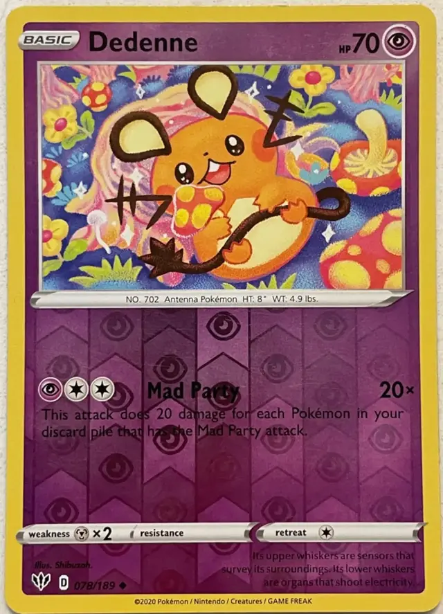 Dedenne [Reverse Holo] - Pokemon Darkness Ablaze #78