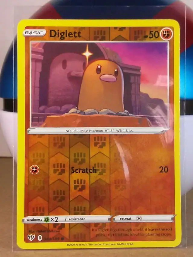 Diglett [Reverse Holo] - Pokemon Darkness Ablaze #84