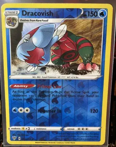 Dracovish [Reverse Holo] - Pokemon Darkness Ablaze #53