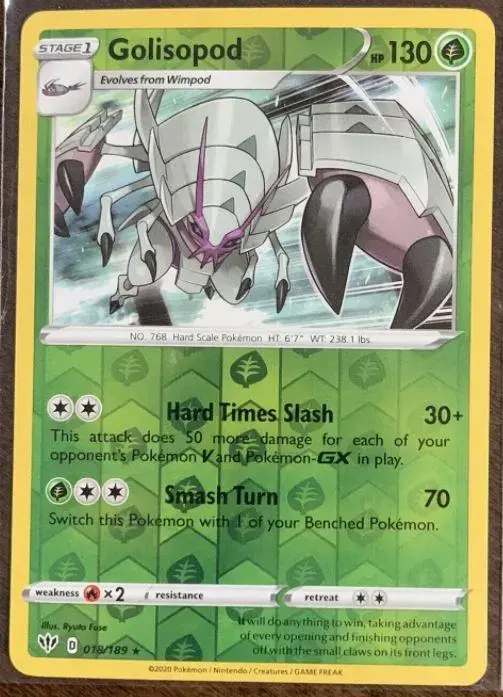 Golisopod [Reverse Holo] - Pokemon Darkness Ablaze #18