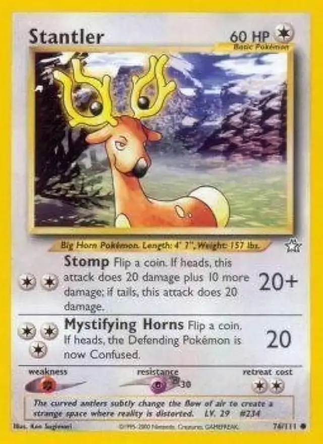 Stantler - Pokemon Neo Genesis #76