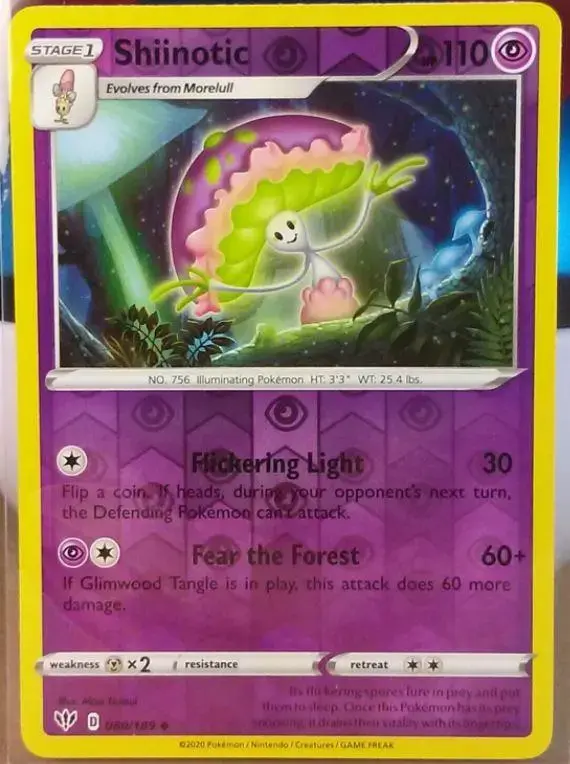 Shiinotic [Reverse Holo] - Pokemon Darkness Ablaze #80