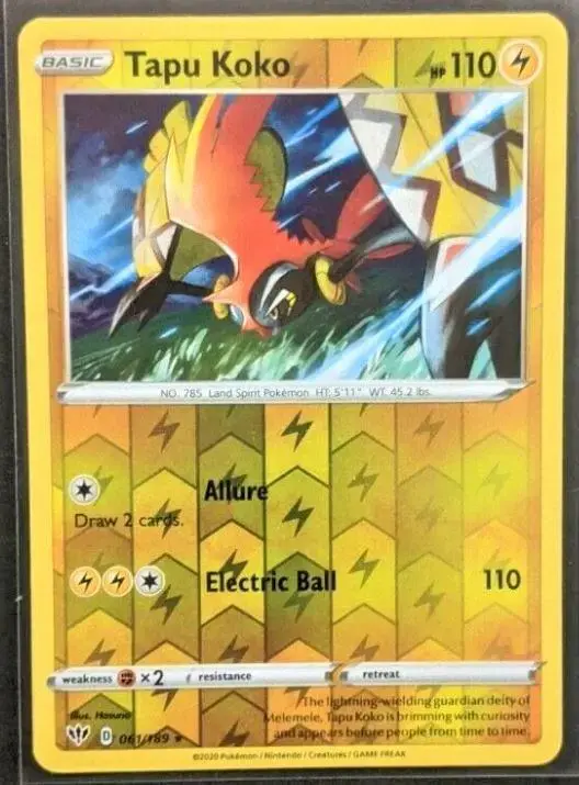 Tapu Koko [Reverse Holo] - Pokemon Darkness Ablaze #61