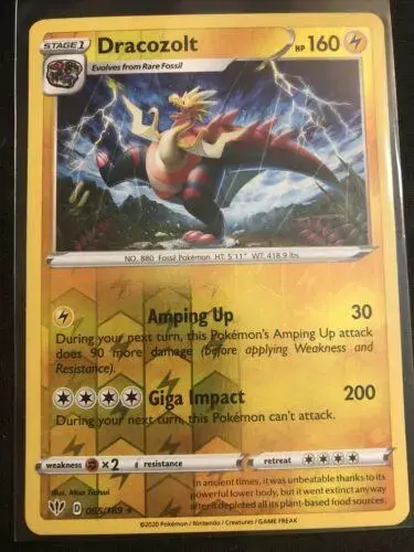 Dracozolt [Reverse Holo] - Pokemon Darkness Ablaze #65