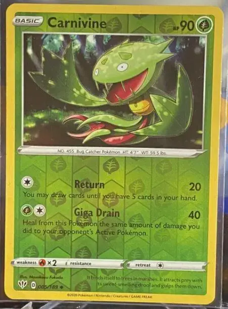 Carnivine [Reverse Holo] - Pokemon Darkness Ablaze #5