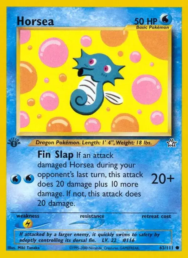 Horsea [1st Edition] - Pokemon Neo Genesis #62