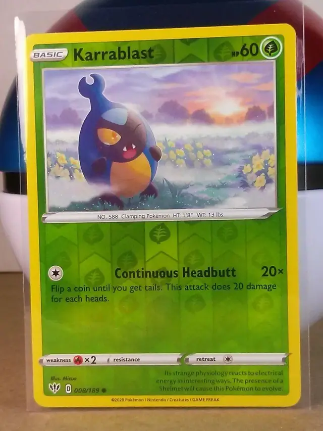 Karrablast [Reverse Holo] - Pokemon Darkness Ablaze #8