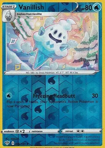 Vanillish [Reverse Holo] - Pokemon Darkness Ablaze #46