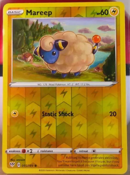 Mareep [Reverse Holo] - Pokemon Darkness Ablaze #55